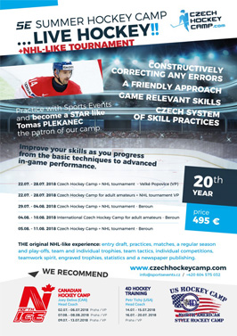 Czech Hockey Camp with tournament NHL